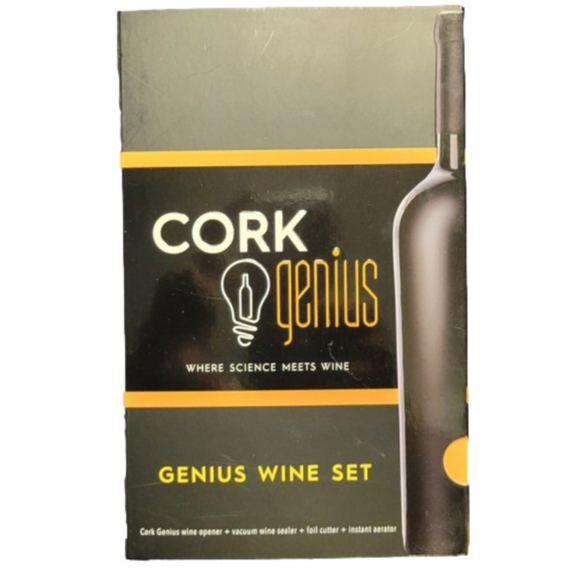 CORK GENIUS Dining Nwtcork Genius Wine Setrose Gold Colorstill